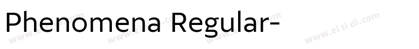 Phenomena Regular字体转换 Phenomena Regular字体转换